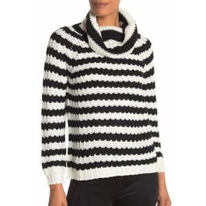 Catherine Malandrino Stripe Turtleneck Sweater